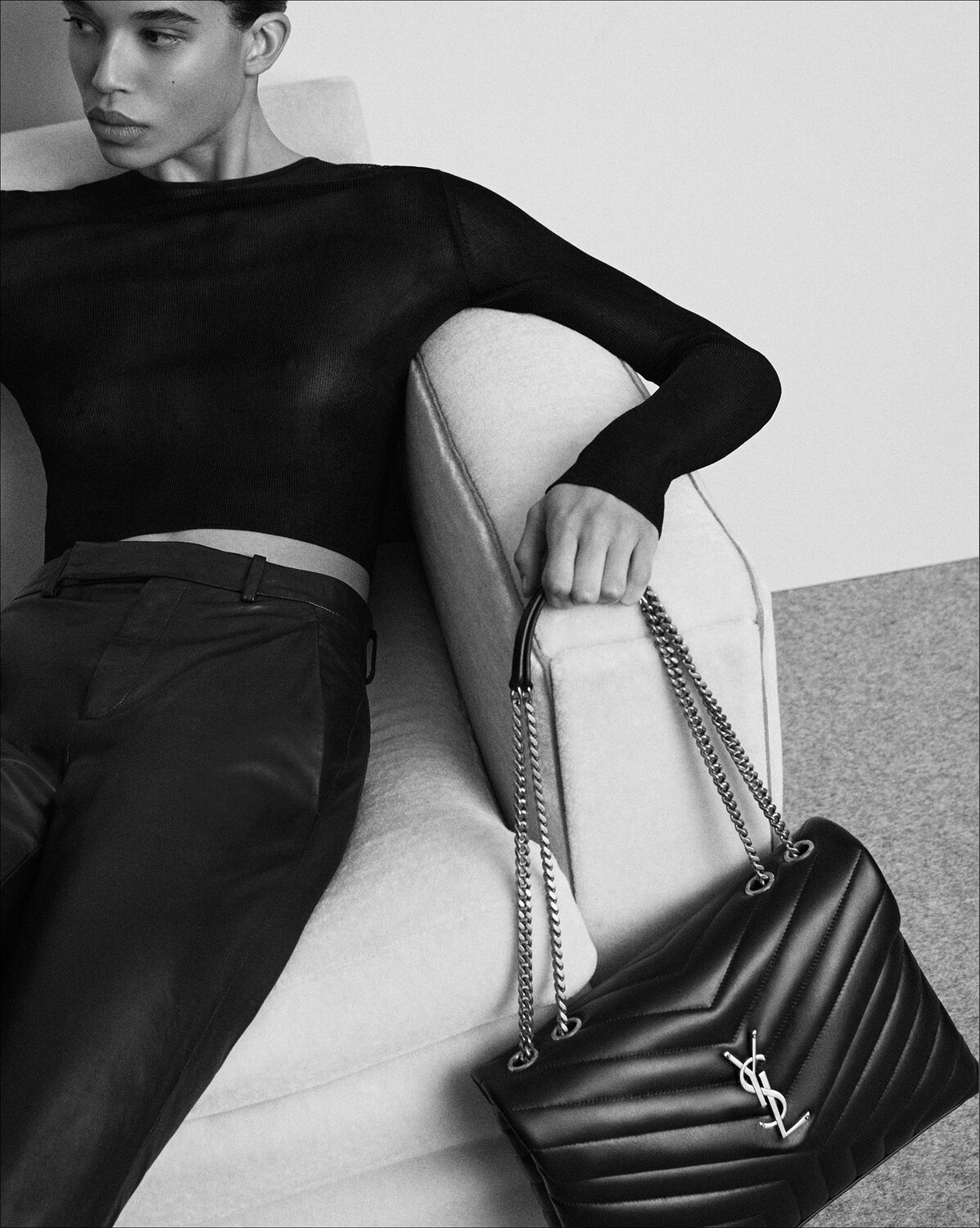 YSL Loulou Medium in Quilted Leather - Image 6